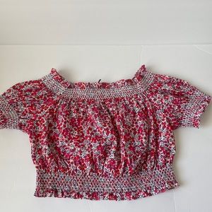 J. Crew Liberty London Cotton Poplin Cropped Top
